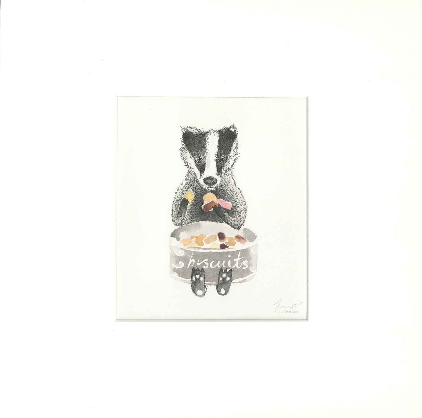 Biscuit Badgerer- Original Artwork