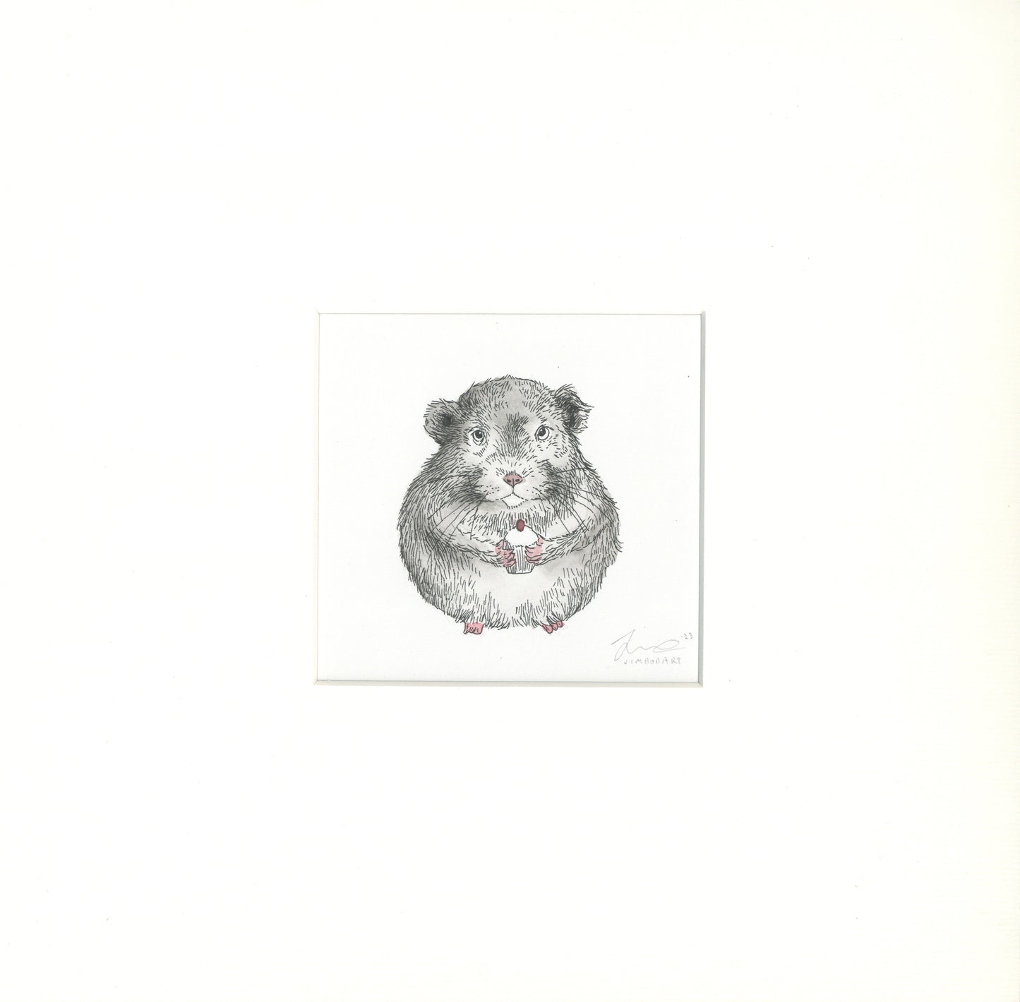 Chinchillas Love Cupcakes - Original Artwork