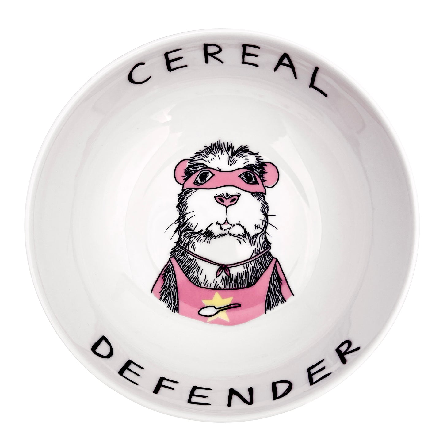 'Cereal Defender' Guinea Pig Bowl