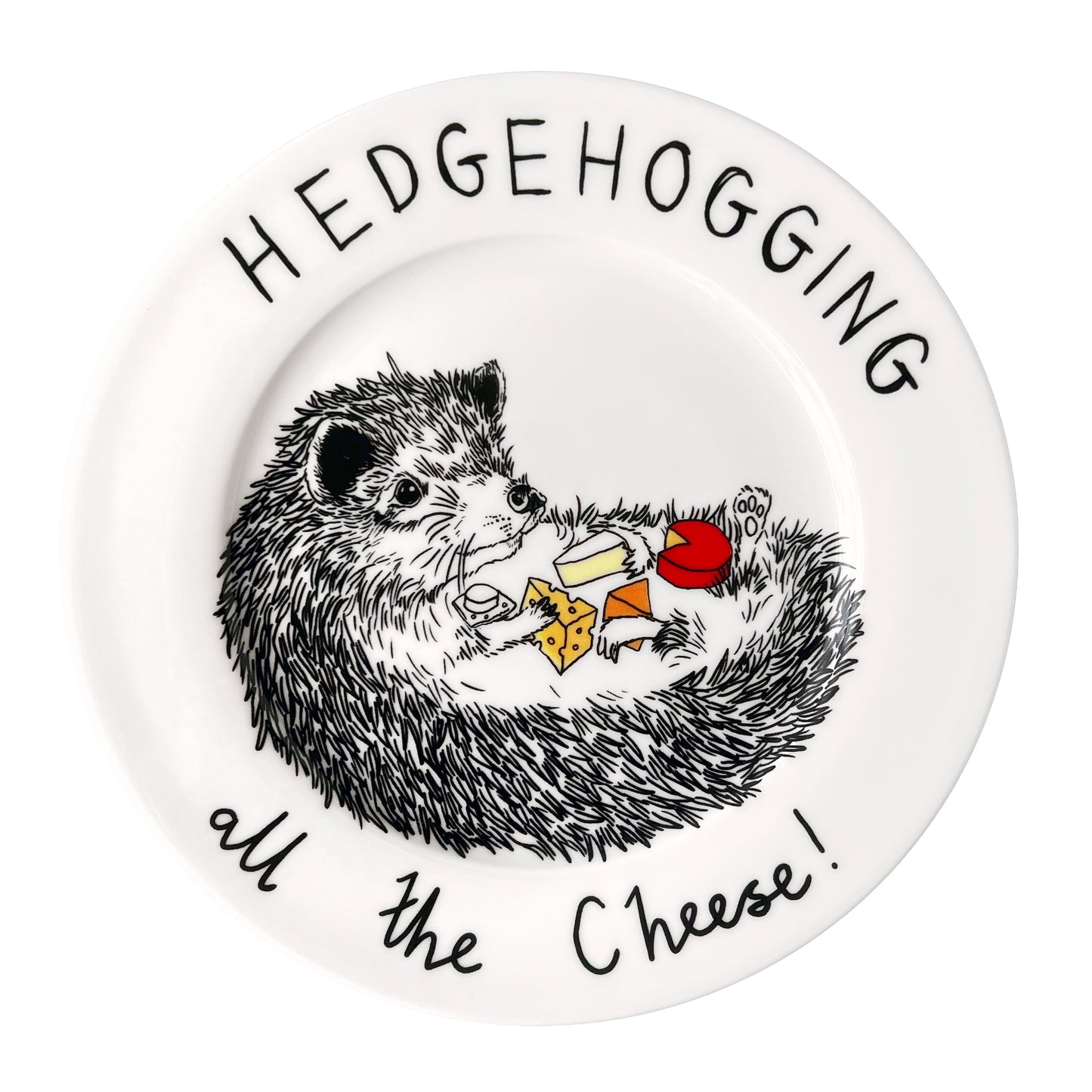 'Hedgehogging All The Cheese' Side Plate