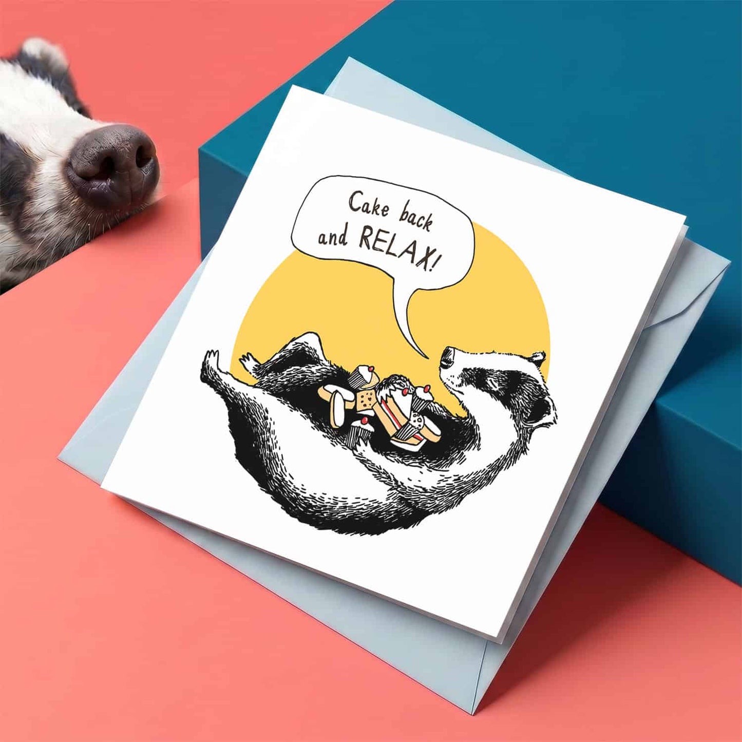 Cake Back and Relax Card