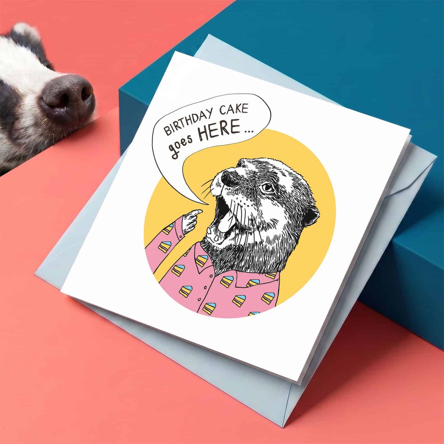 Cake Goes Here Card