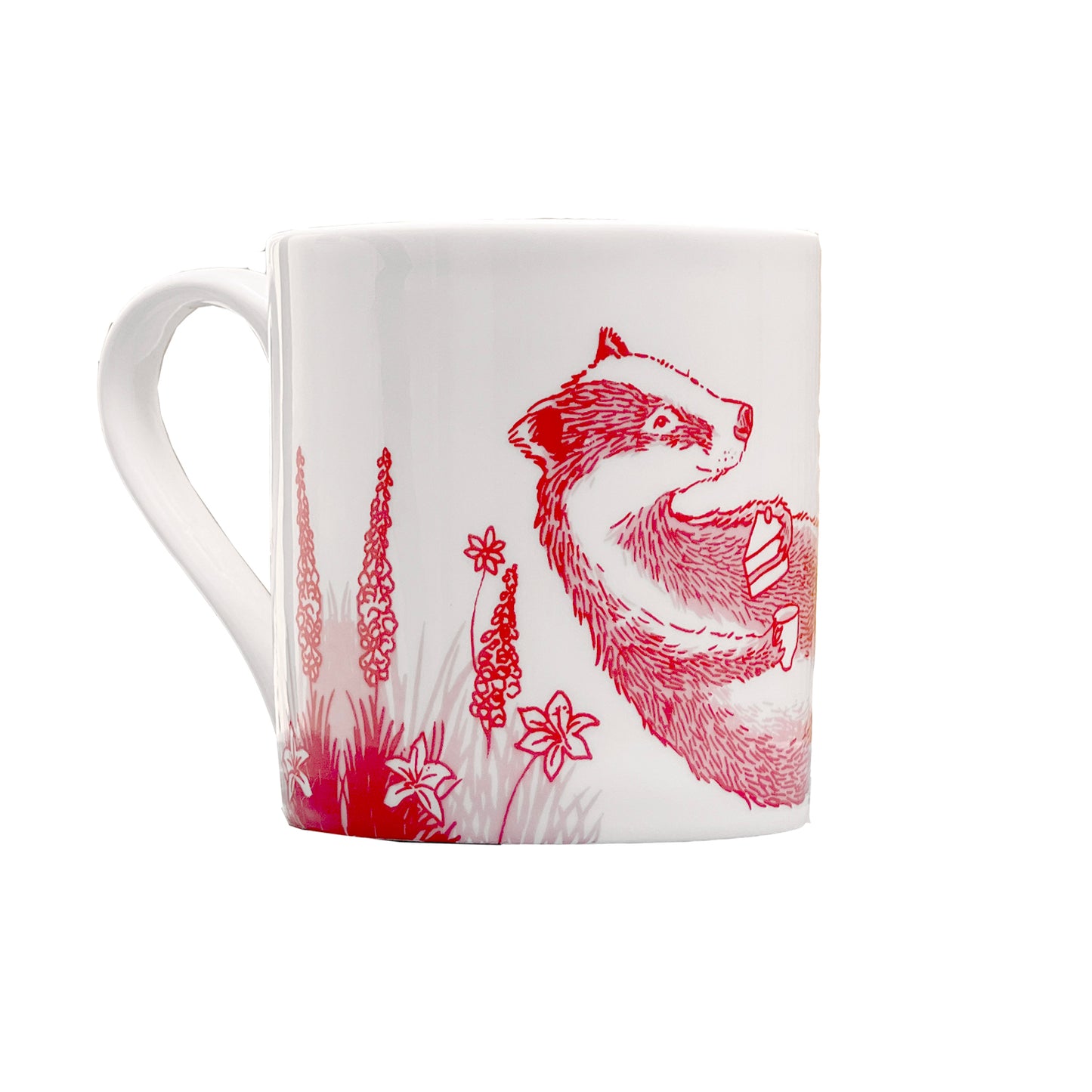 Badger willow pattern mug