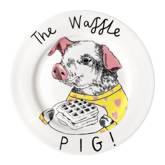 'The Waffle Pig' Side Plate