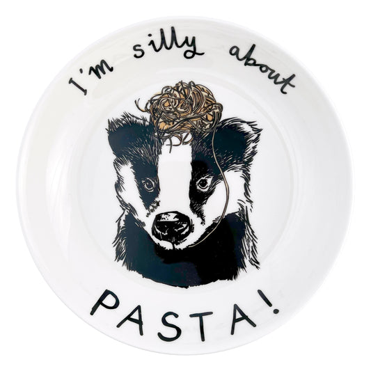 'I'm silly about Pasta!' Badger Pasta Bowl