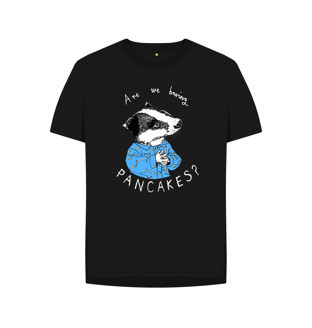 Black 'Are we having Pancakes?' Women's T-shirt