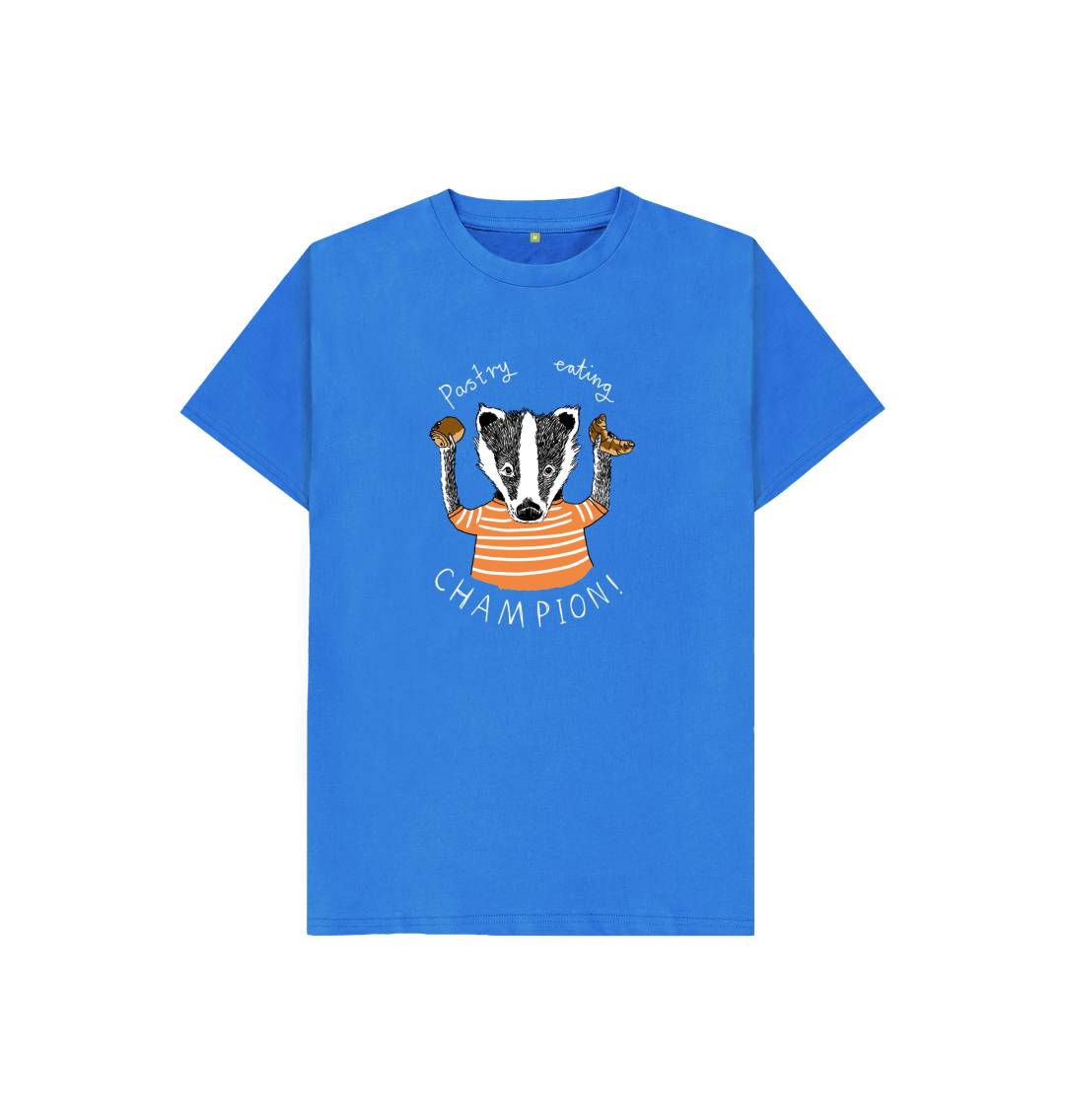 Bright Blue 'Pastry Eating Champion!' Kids T-shirt
