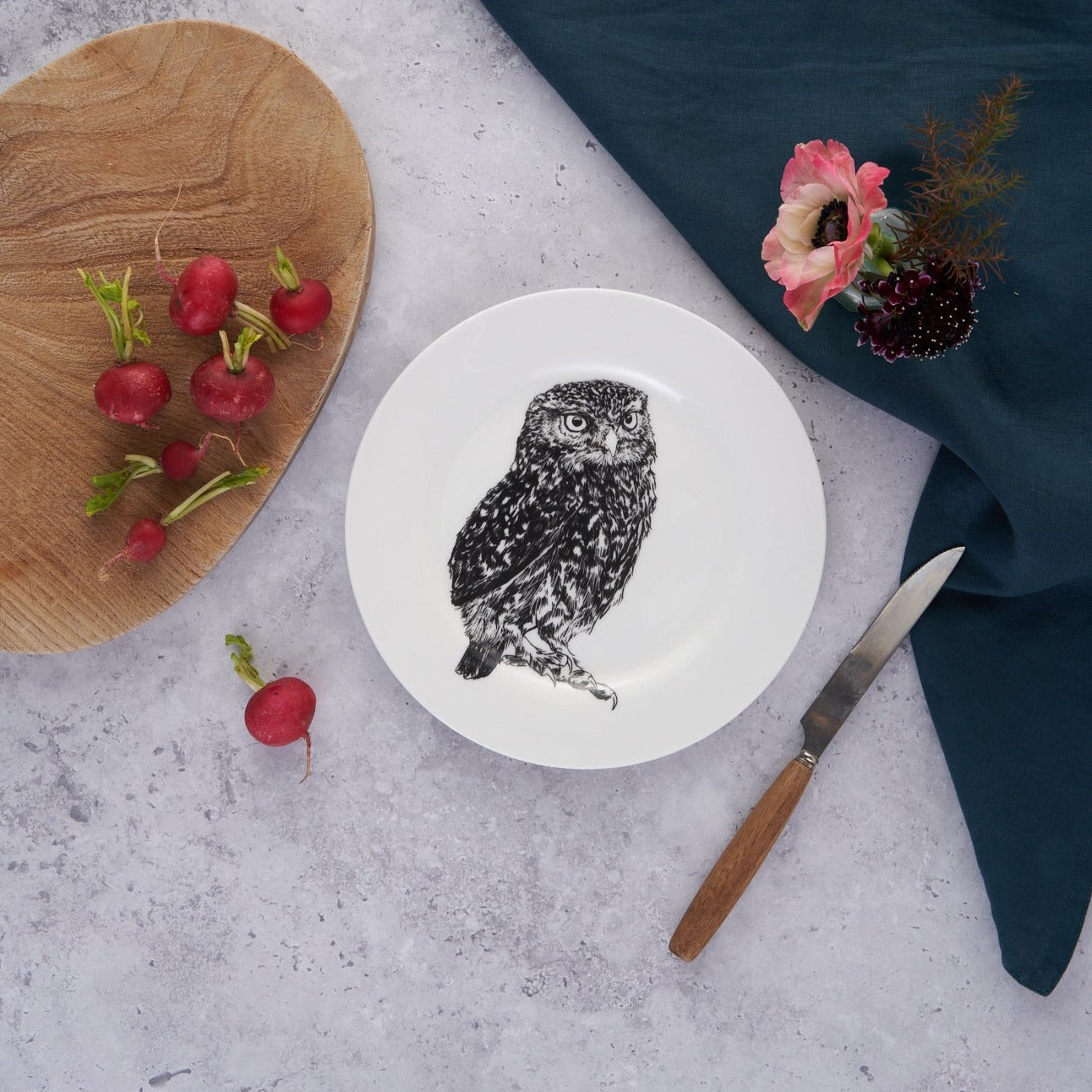 British Wildlife Collection - Owl side plate