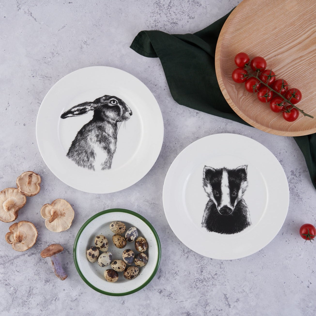 British Wildlife Collection - Hare dinner plate