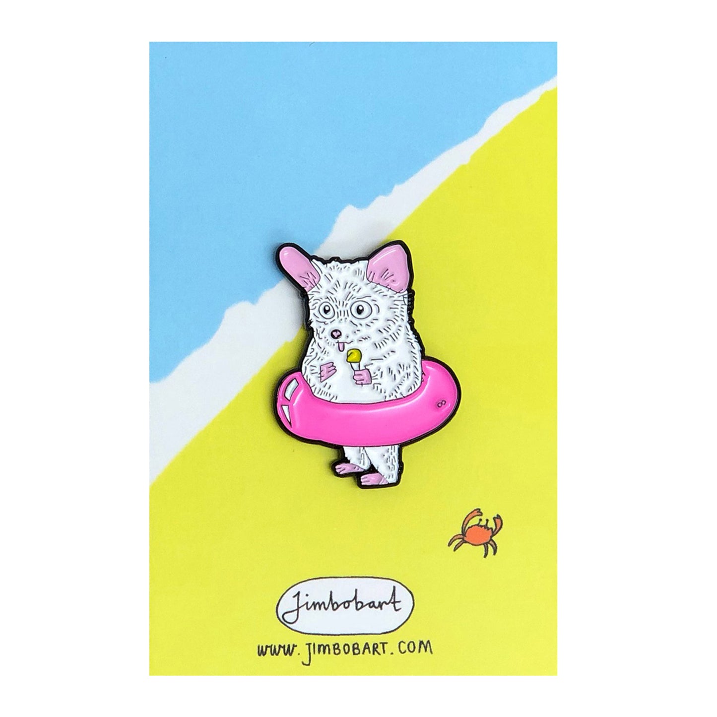 Bushbaby ice cream enamel pin