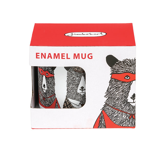 Bear Family Enamel Mug