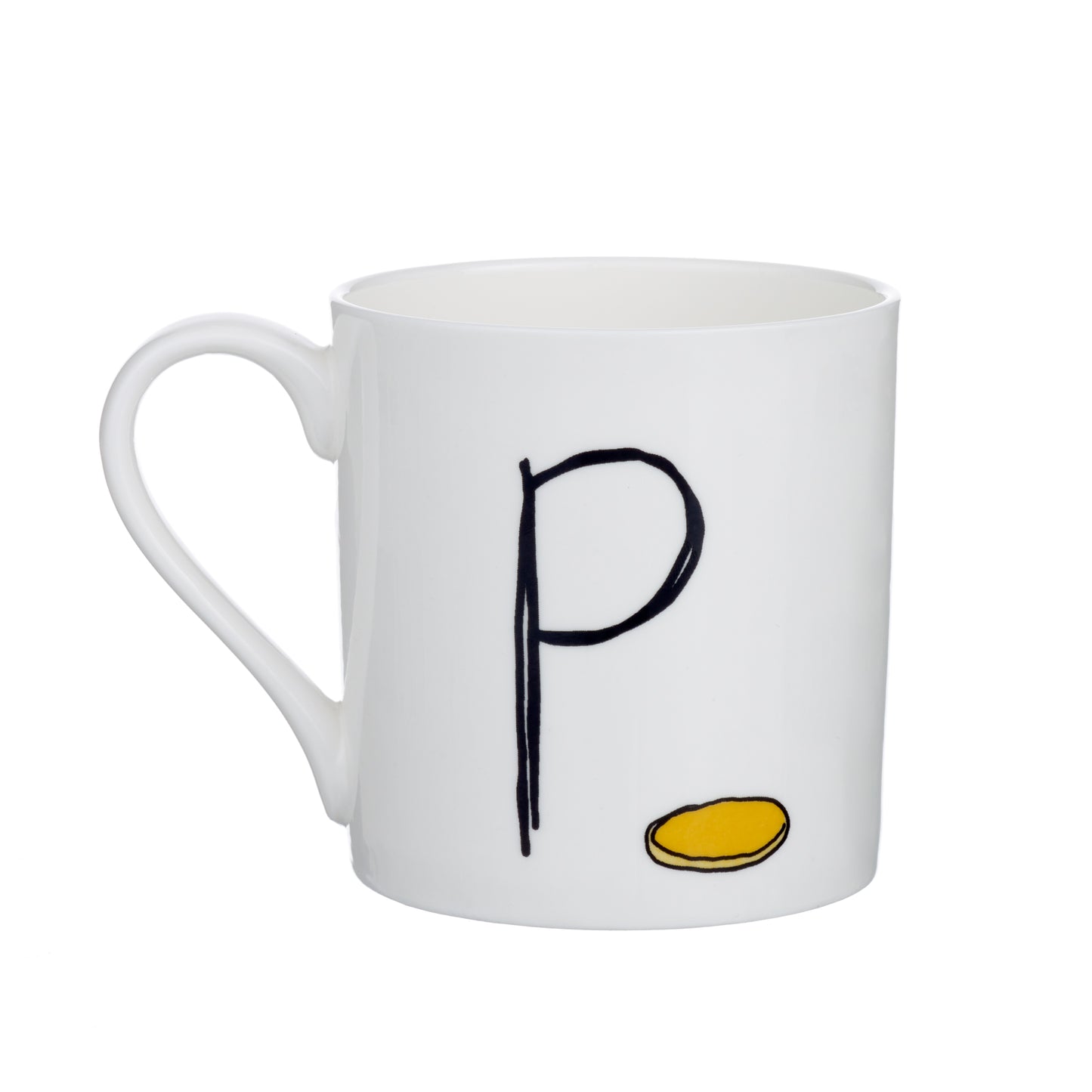 P - Alphabet of Snacking Animals Mug