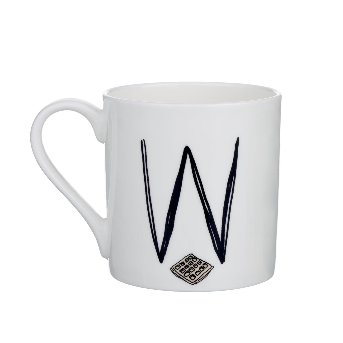 W - Alphabet of Snacking Animals Mug