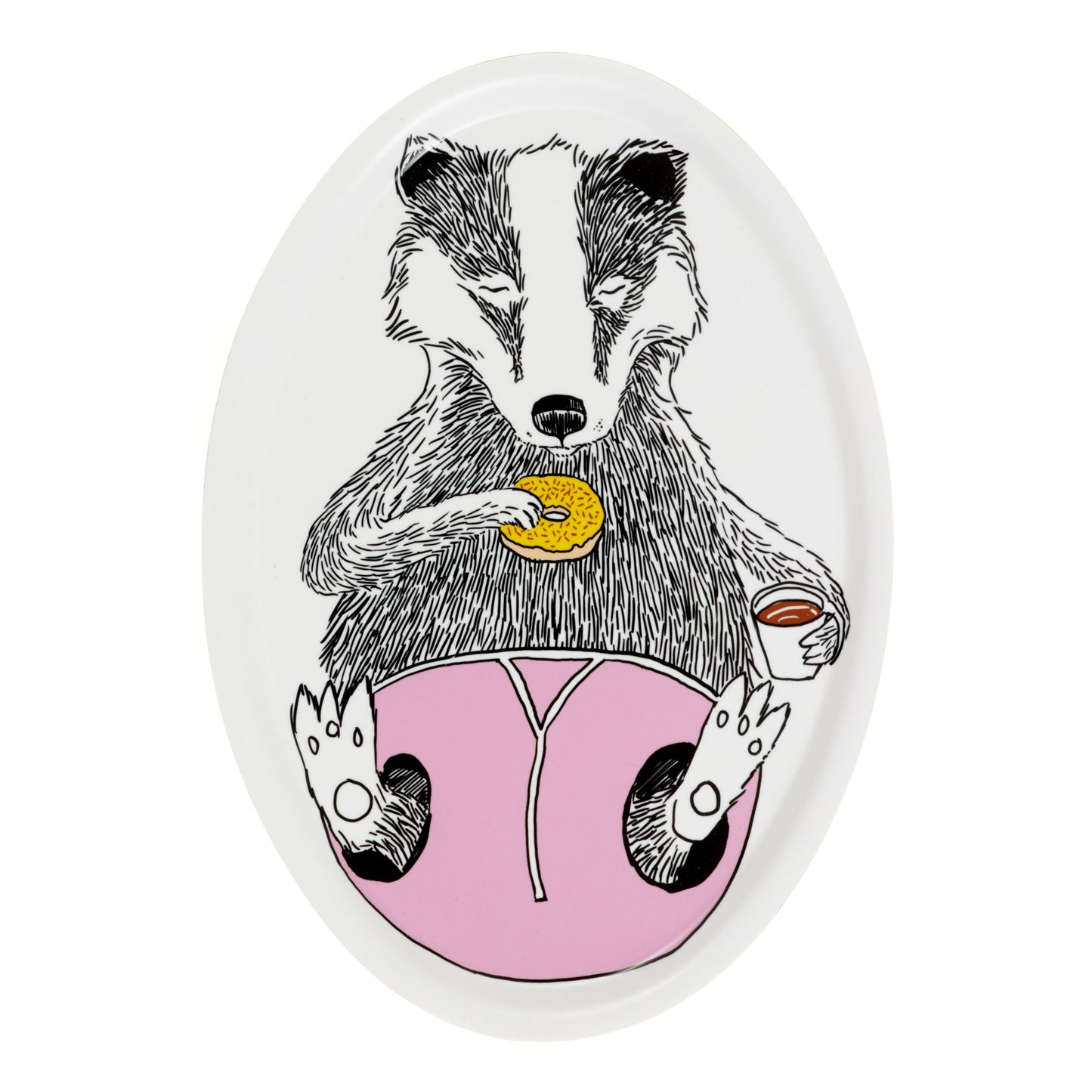 Badger Donut Oval Tray
