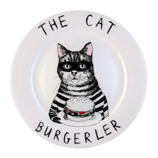 'The Cat Burgerler' Side Plate