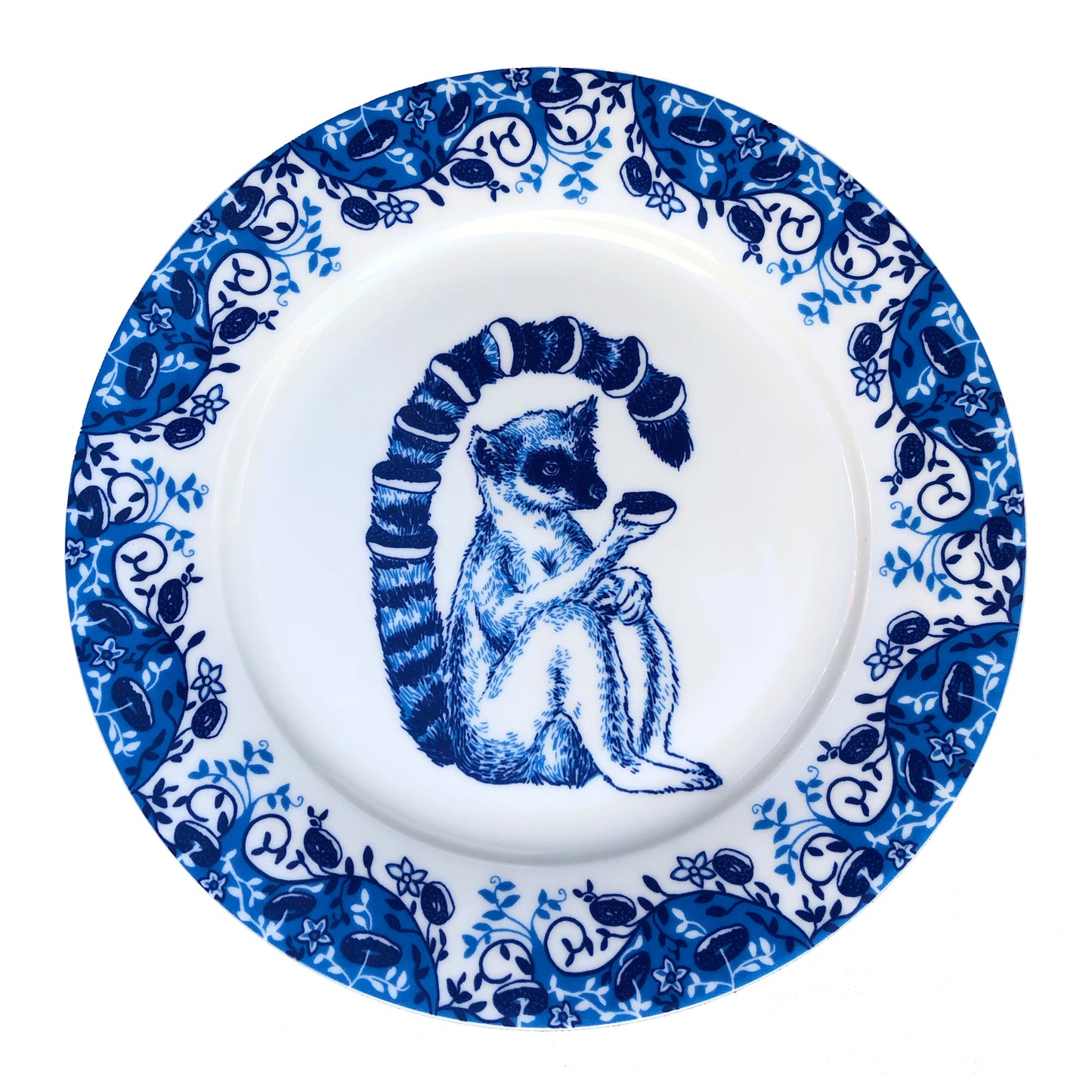 Lemur Willow pattern side plate