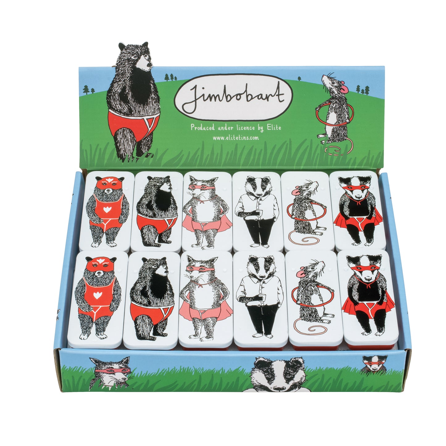 Mini Mint Slider Tins - Animals