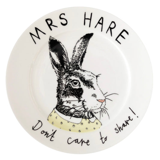 'Mrs Hare Don't Care to Share' Side Plate