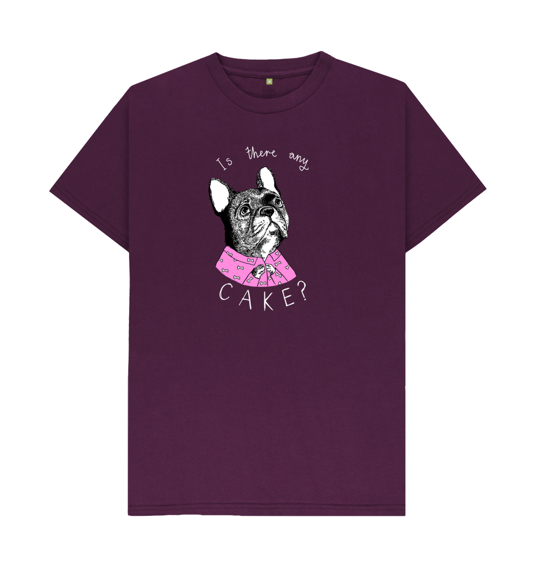 Purple 'Is There Any Cake?' Men's T-shirt