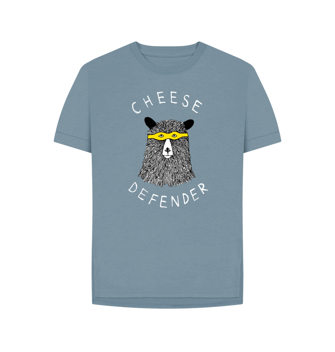 Stone Blue 'Cheese Defender!' Women's T-shirt