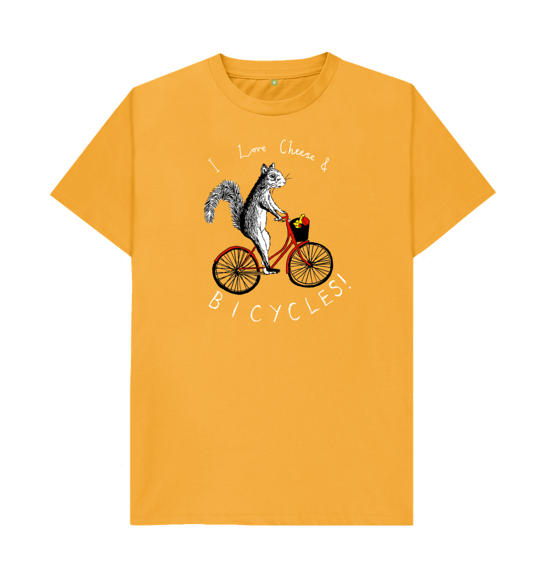 Mustard Printed T-shirt Front
