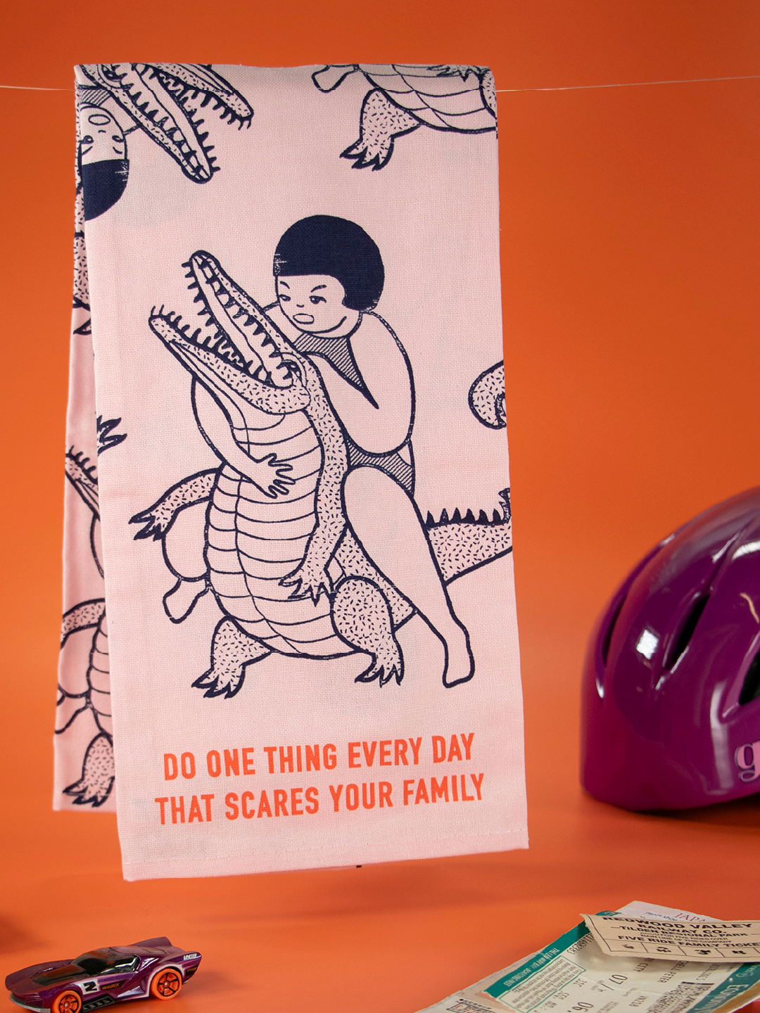 Tea Towel - Scares Your Family
