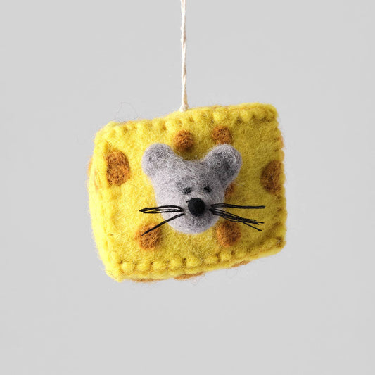 Mouse Hanging Felt Christmas Decoration