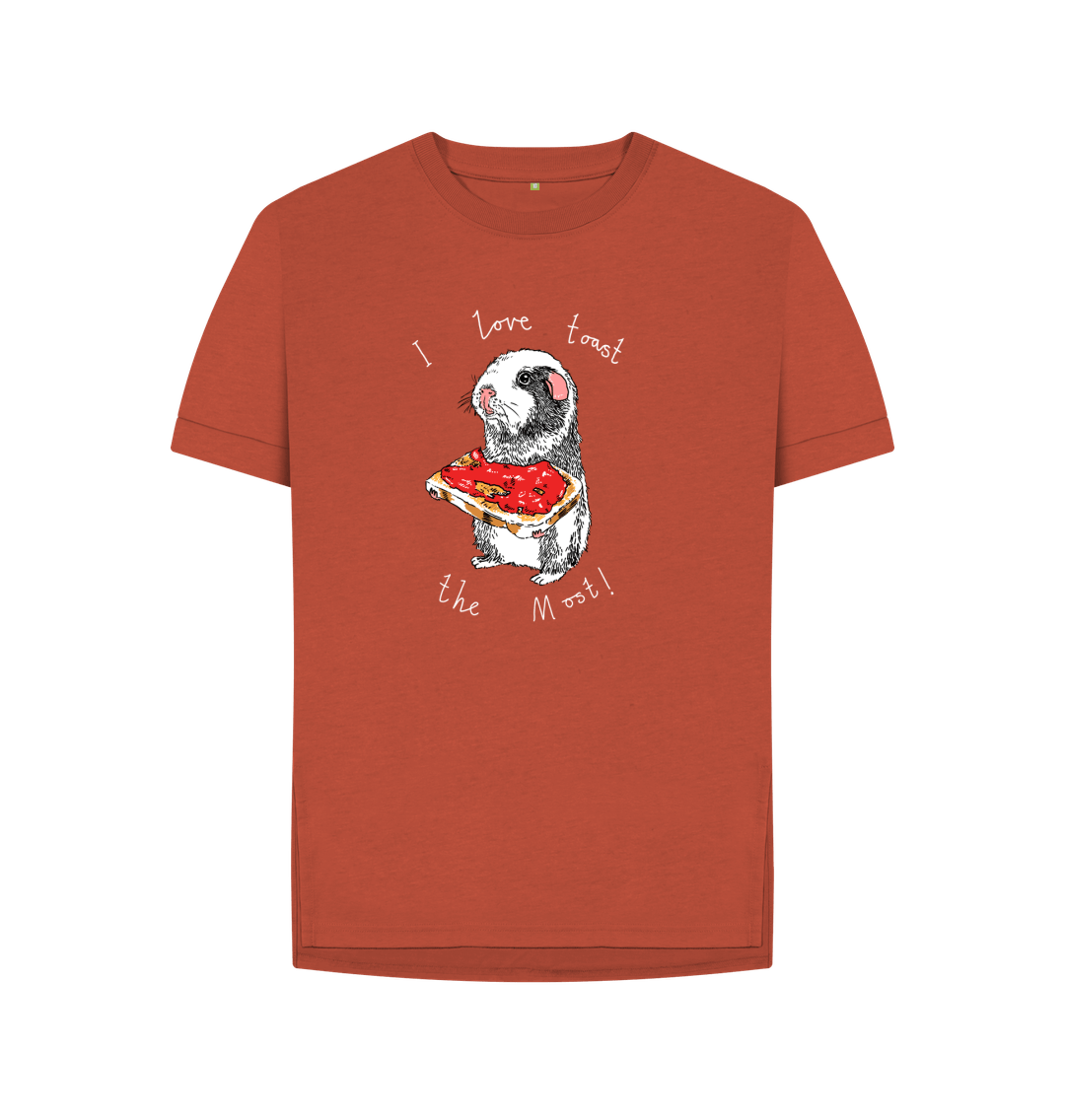 Rust 'I Love Toast The Most!' Women's T-shirt