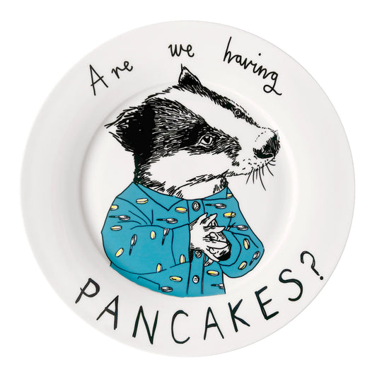 'Are We Having Pancakes' Dinner Plate