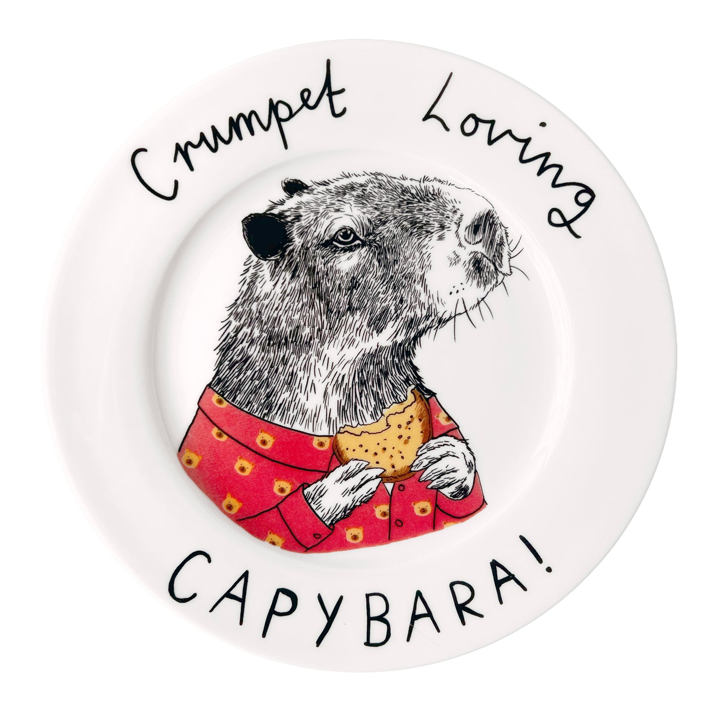 'Crumpet Loving Capybara' Side Plate