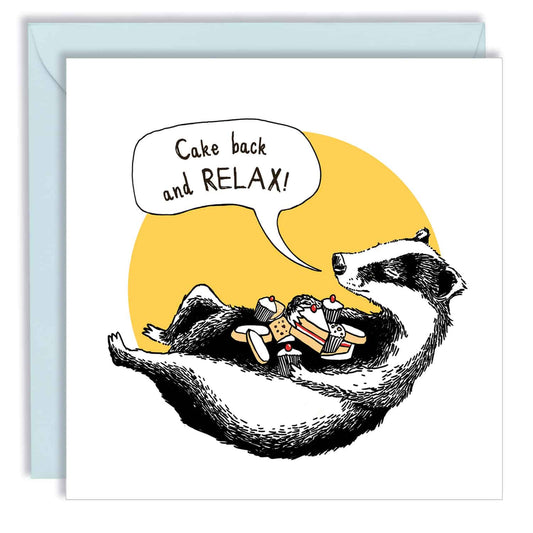 Card - Cake Back Relax Card