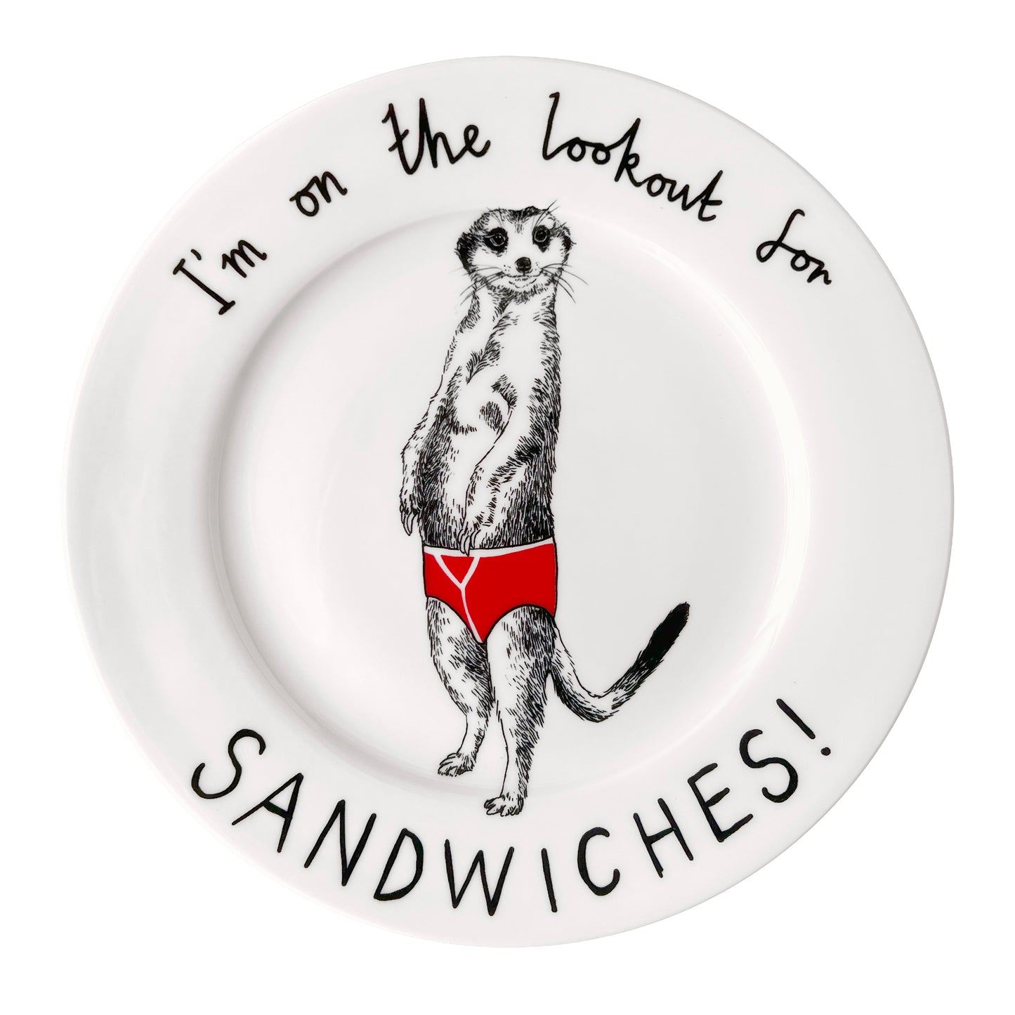 'I'm On The Lookout For A Sandwich' Side Plate