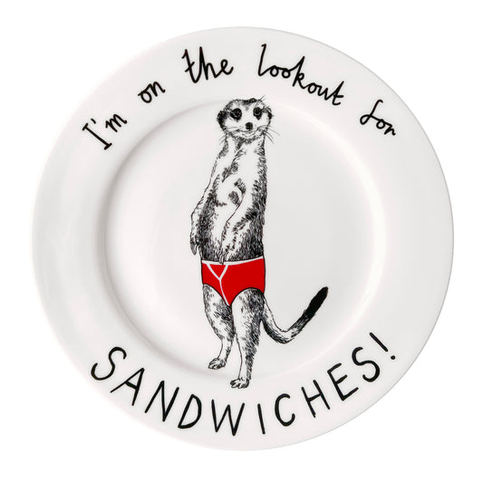 'I'm On The Lookout For A Sandwich' Side Plate