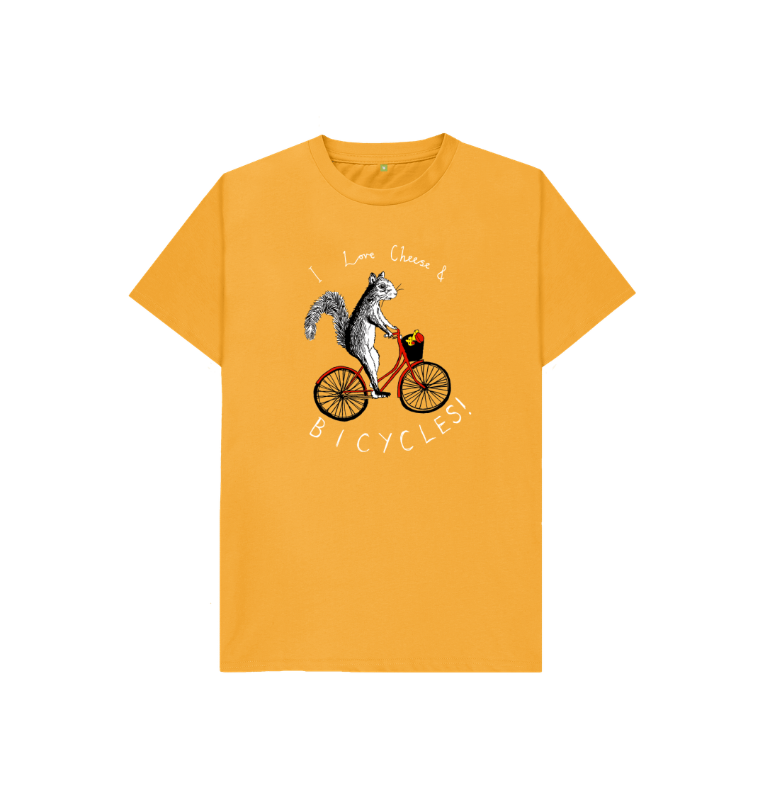 Mustard 'I Love Cheese & Bicycles!' Kids T-shirt