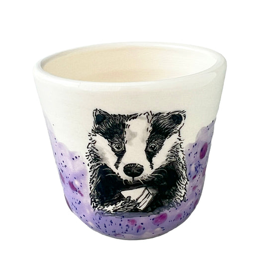 Handmade Badger Cup