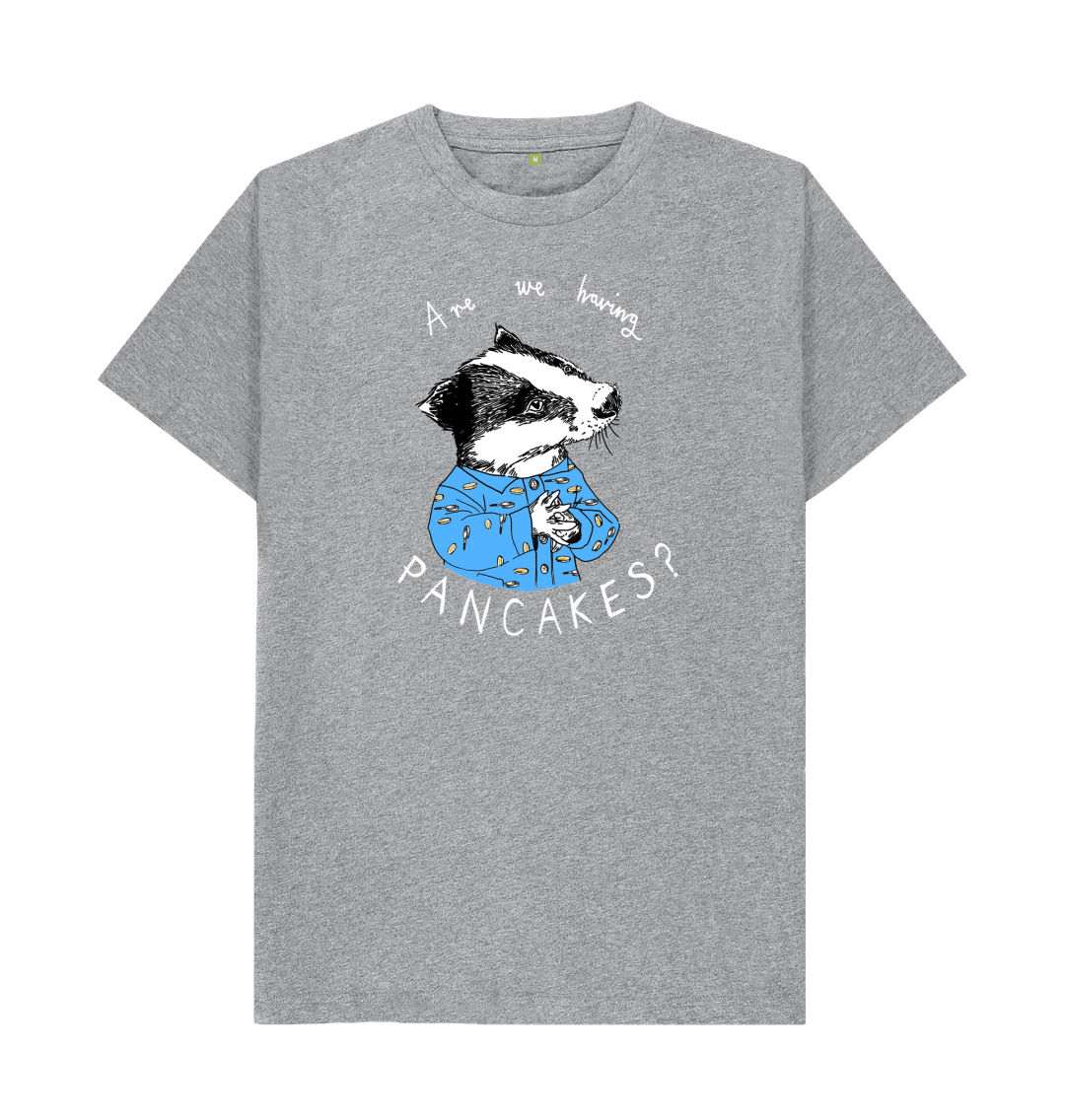 Athletic Grey 'Are We Having Pancakes?' Men's T-shirt