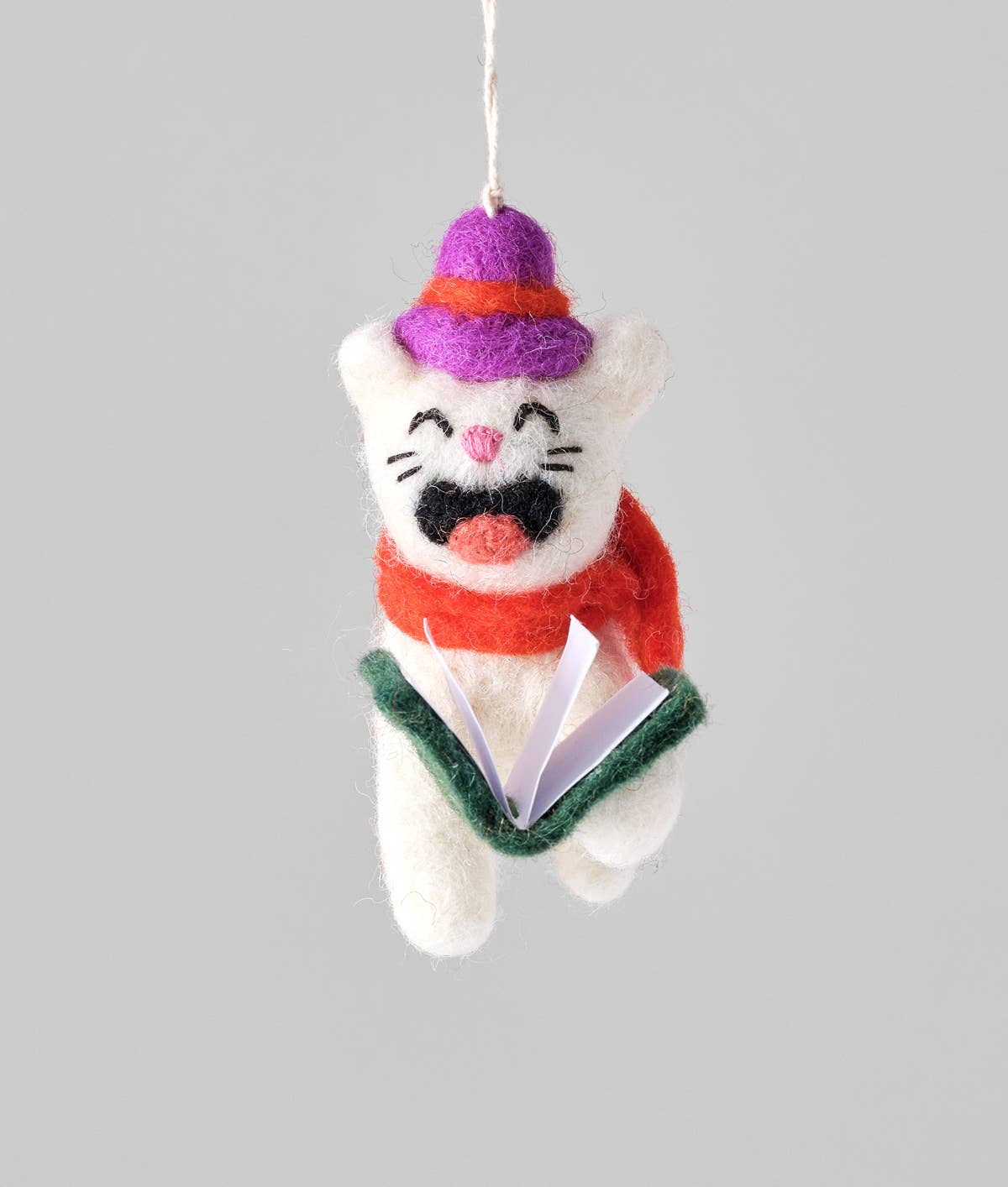 Dickens Cat Hanging Christmas Decoration