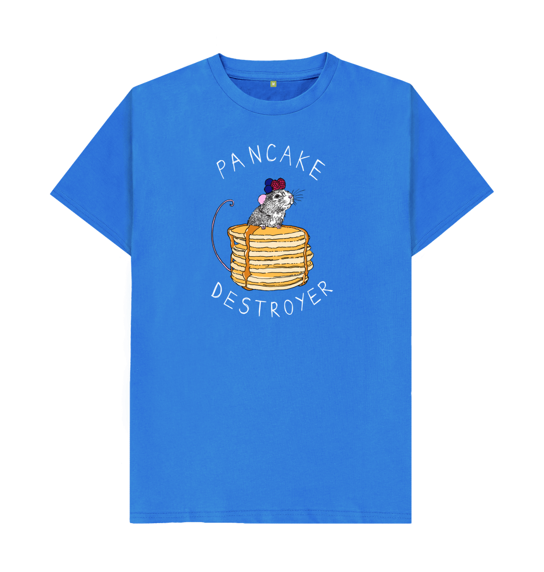 Bright Blue 'Pancake Destroyer' Men's T-shirt
