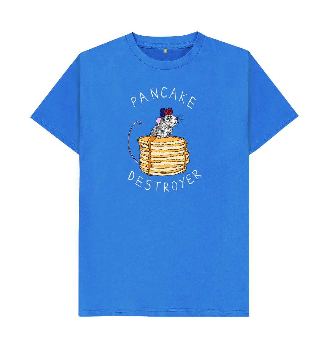 Bright Blue Printed T-shirt Front