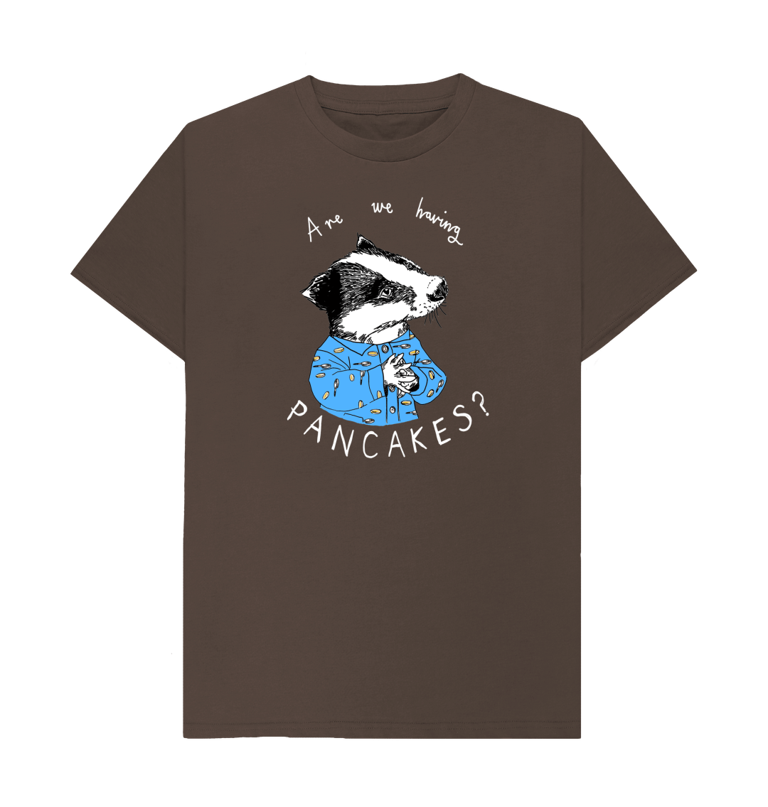 Chocolate 'Are We Having Pancakes?' Men's T-shirt