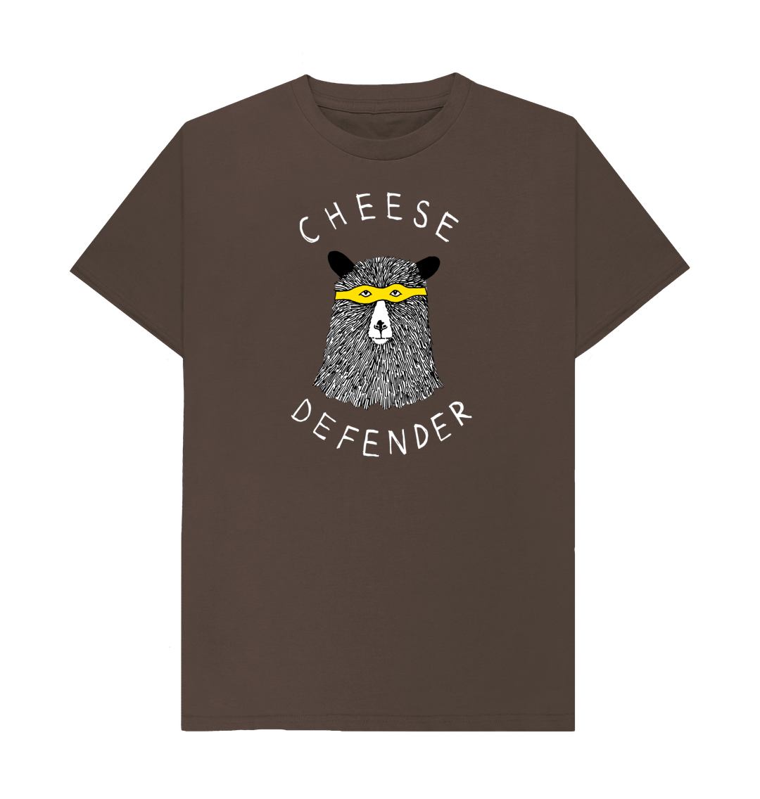 Chocolate 'Cheese Defender' Men's T-shirt