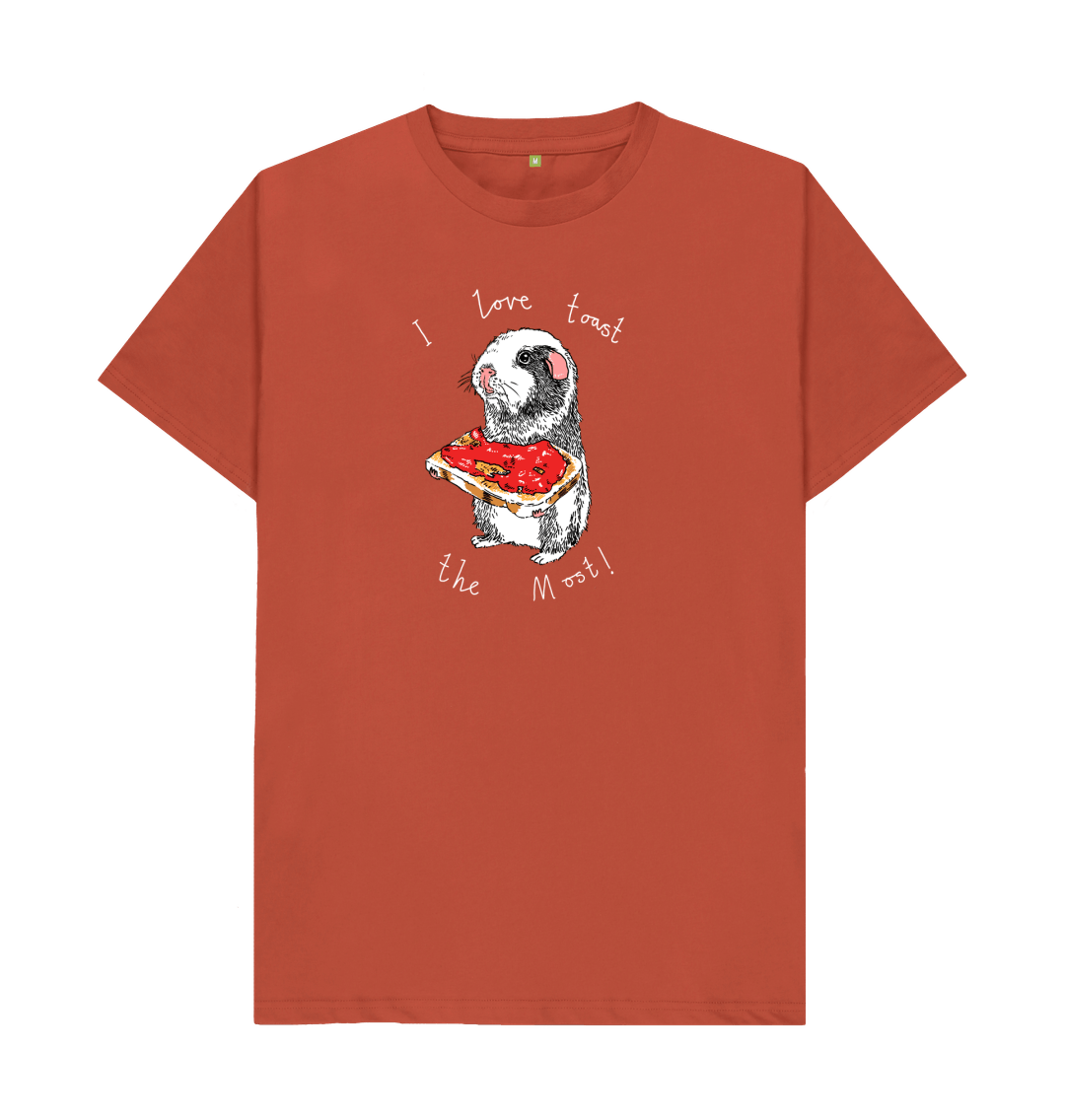Rust 'I Love Toast The Most!' Men's T-shirt