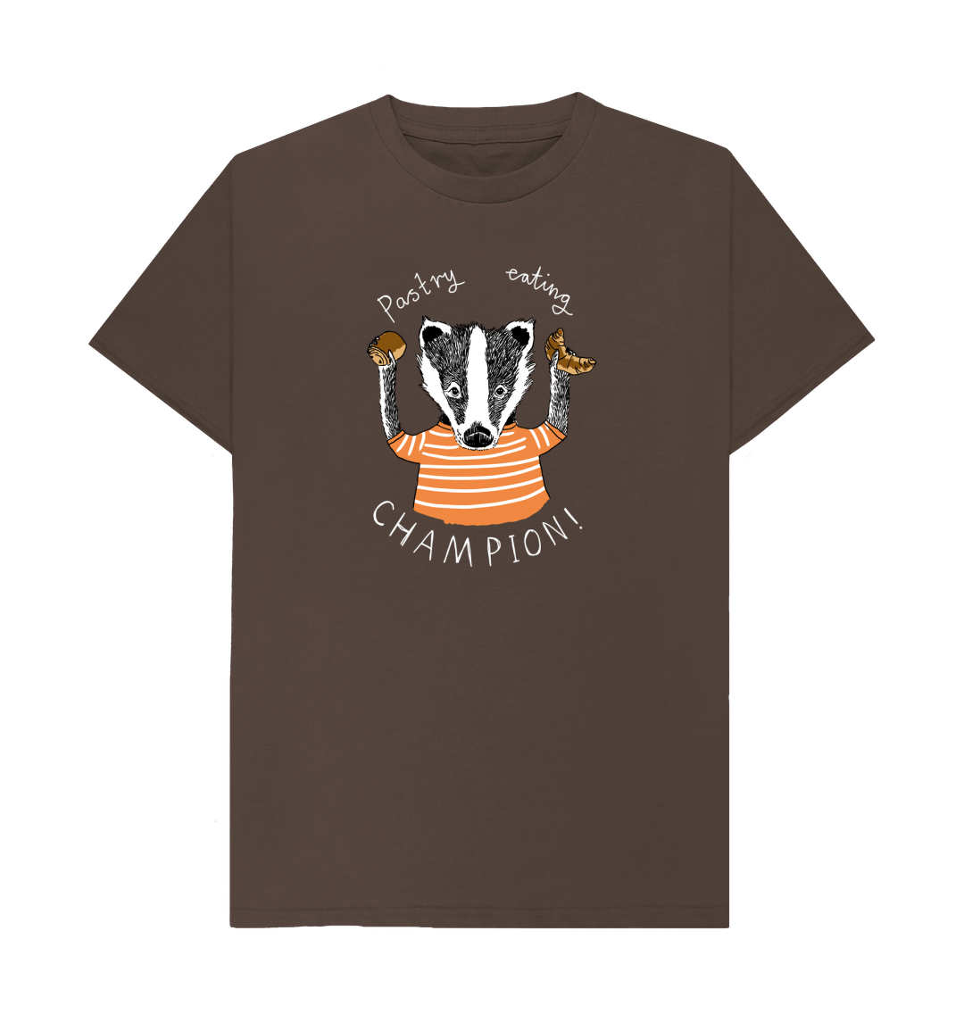 Chocolate 'Pastry Eating Champion!' Men's T-shirt