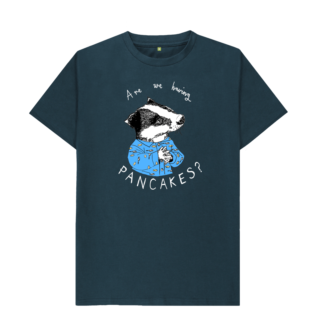 Denim Blue 'Are We Having Pancakes?' Men's T-shirt