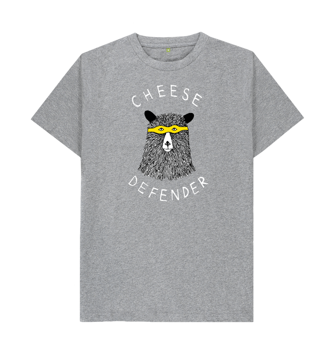 Athletic Grey 'Cheese Defender' Men's T-shirt