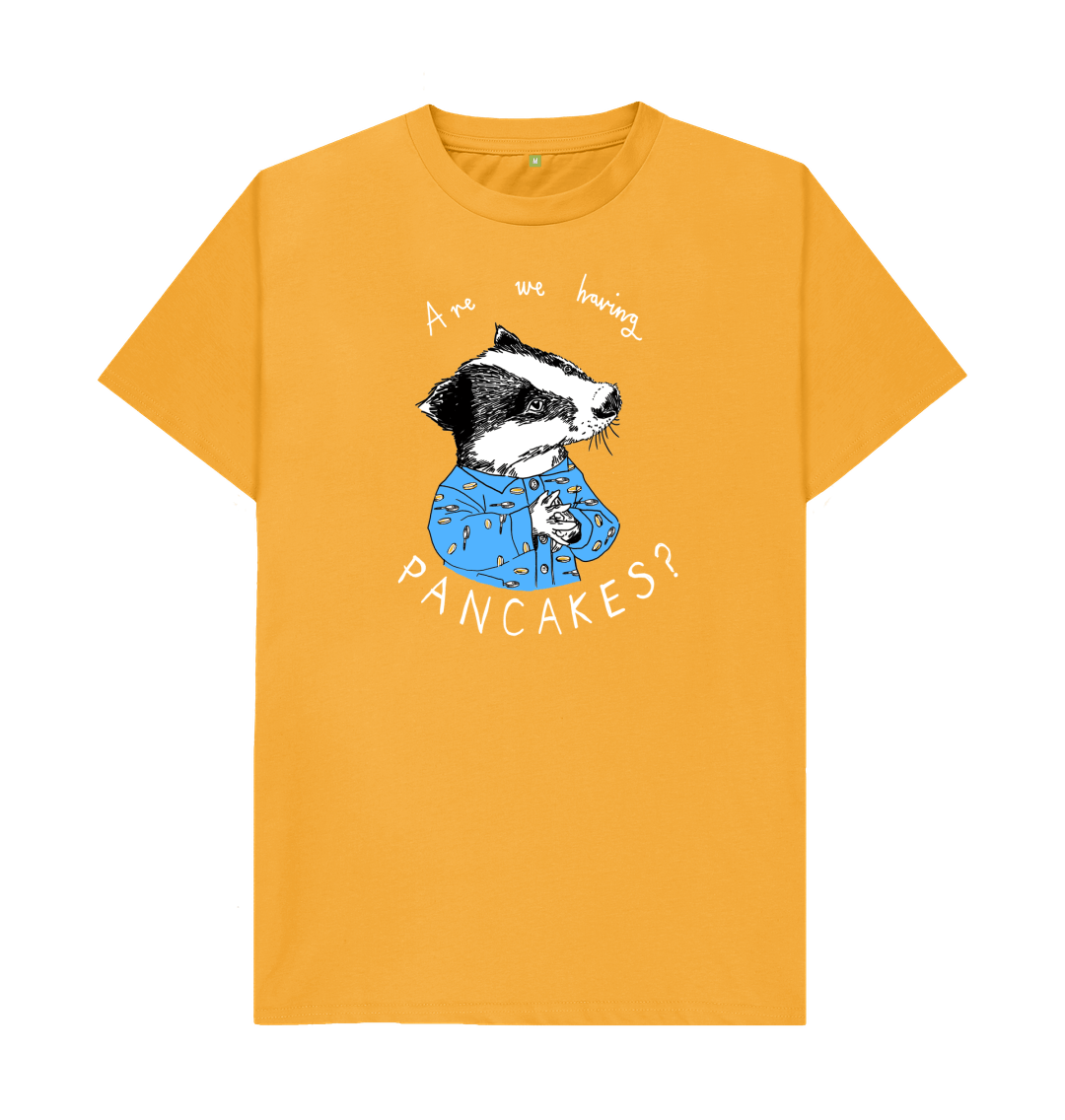 Mustard Printed T-shirt Front