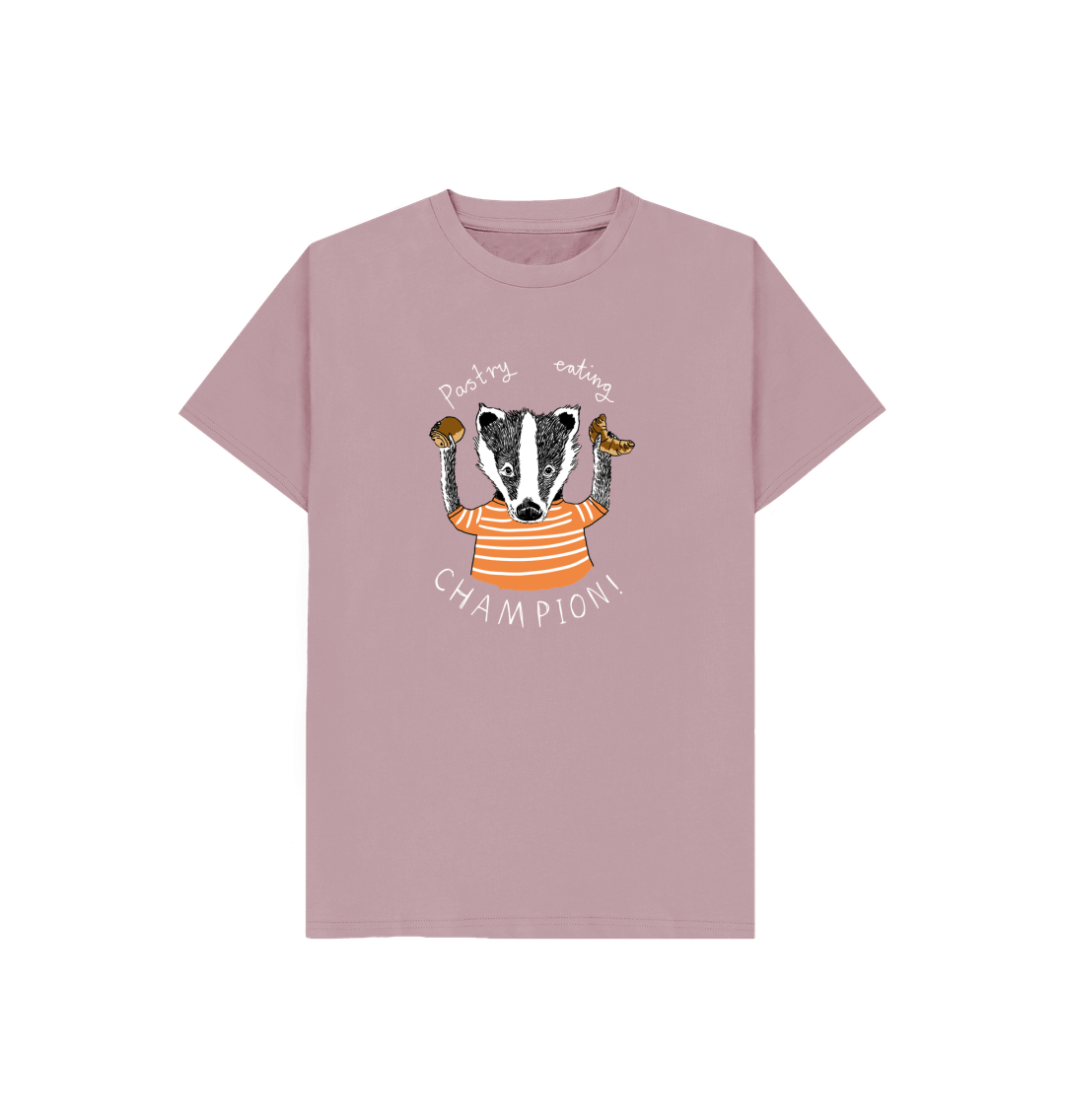 Mauve 'Pastry Eating Champion!' Kids T-shirt