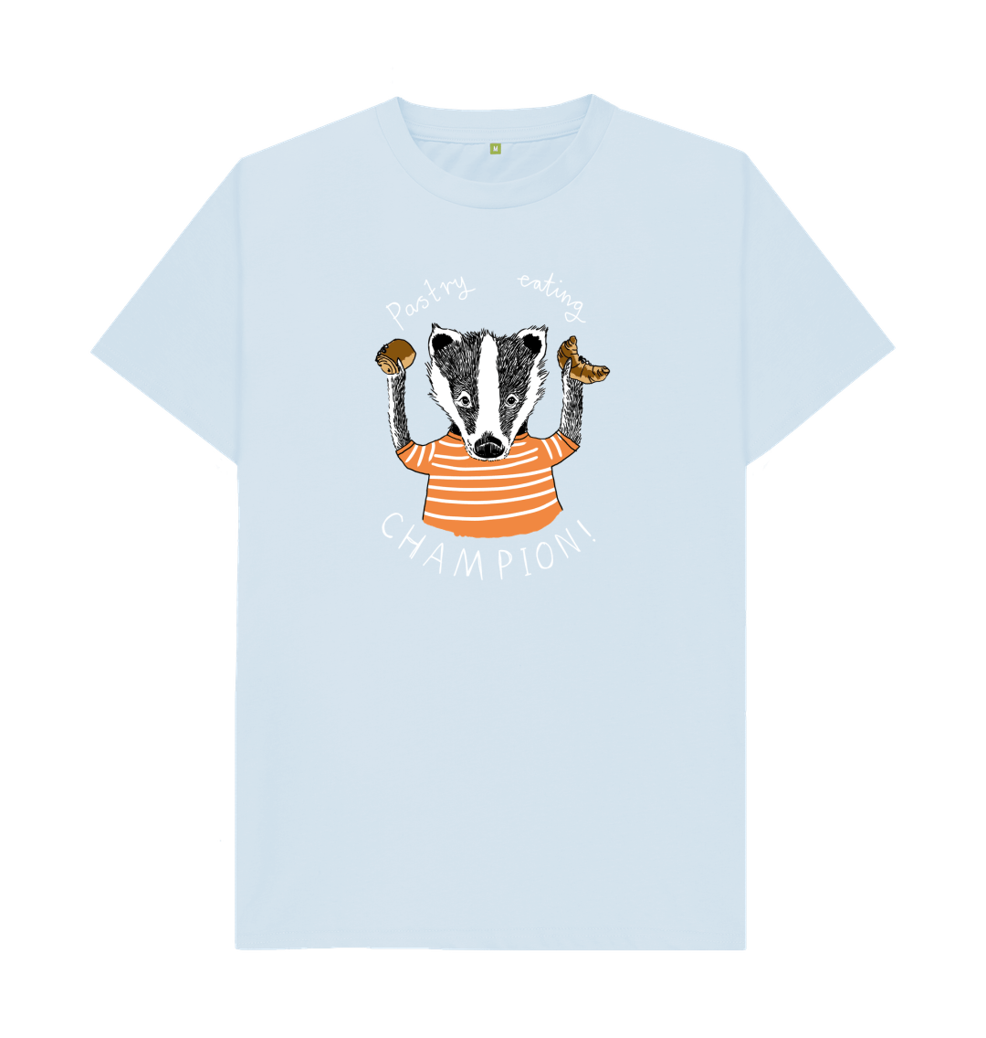 Sky Blue 'Pastry Eating Champion!' Men's T-shirt