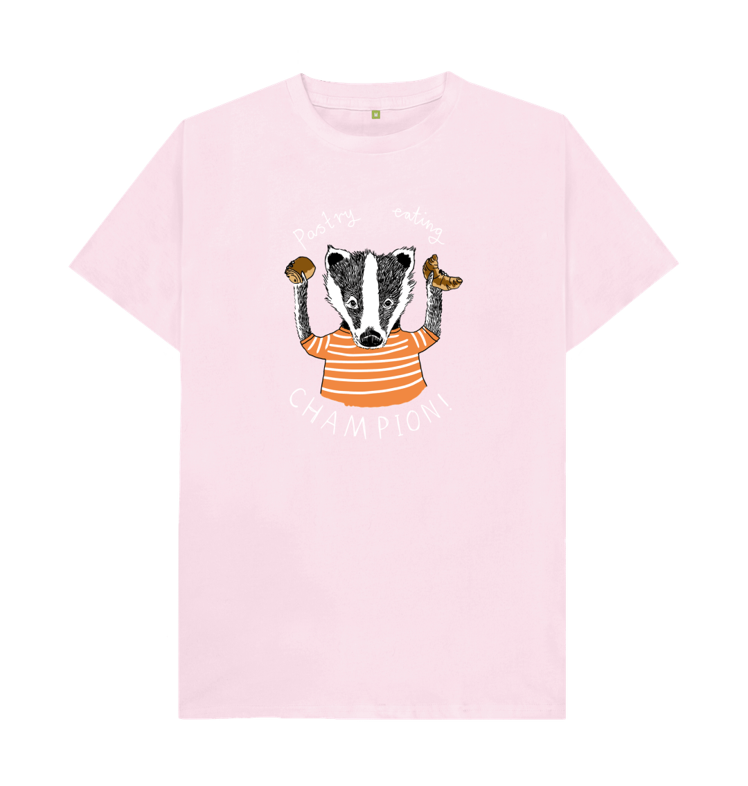 Pink 'Pastry Eating Champion!' Men's T-shirt