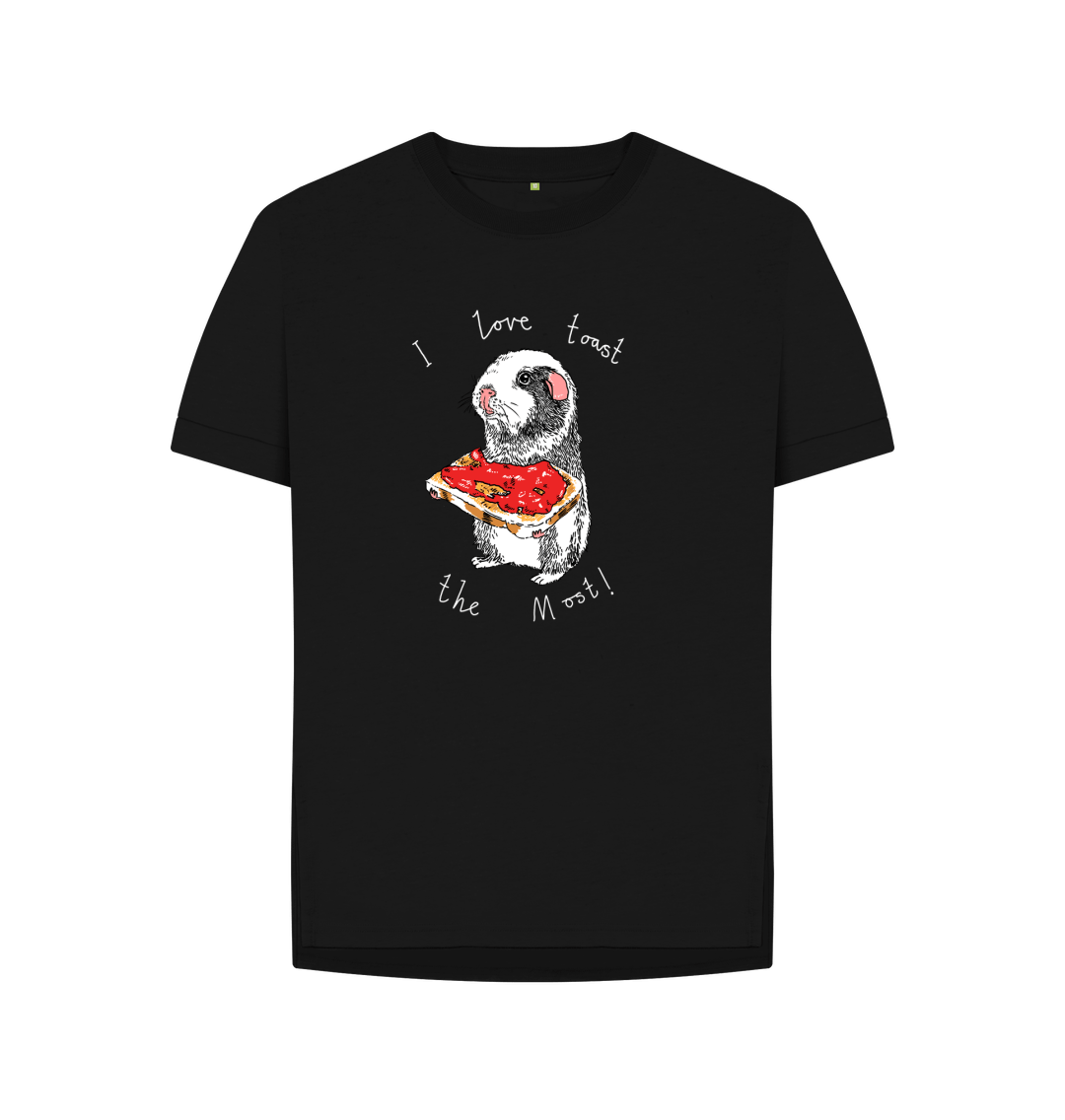 Black 'I Love Toast The Most!' Women's T-shirt